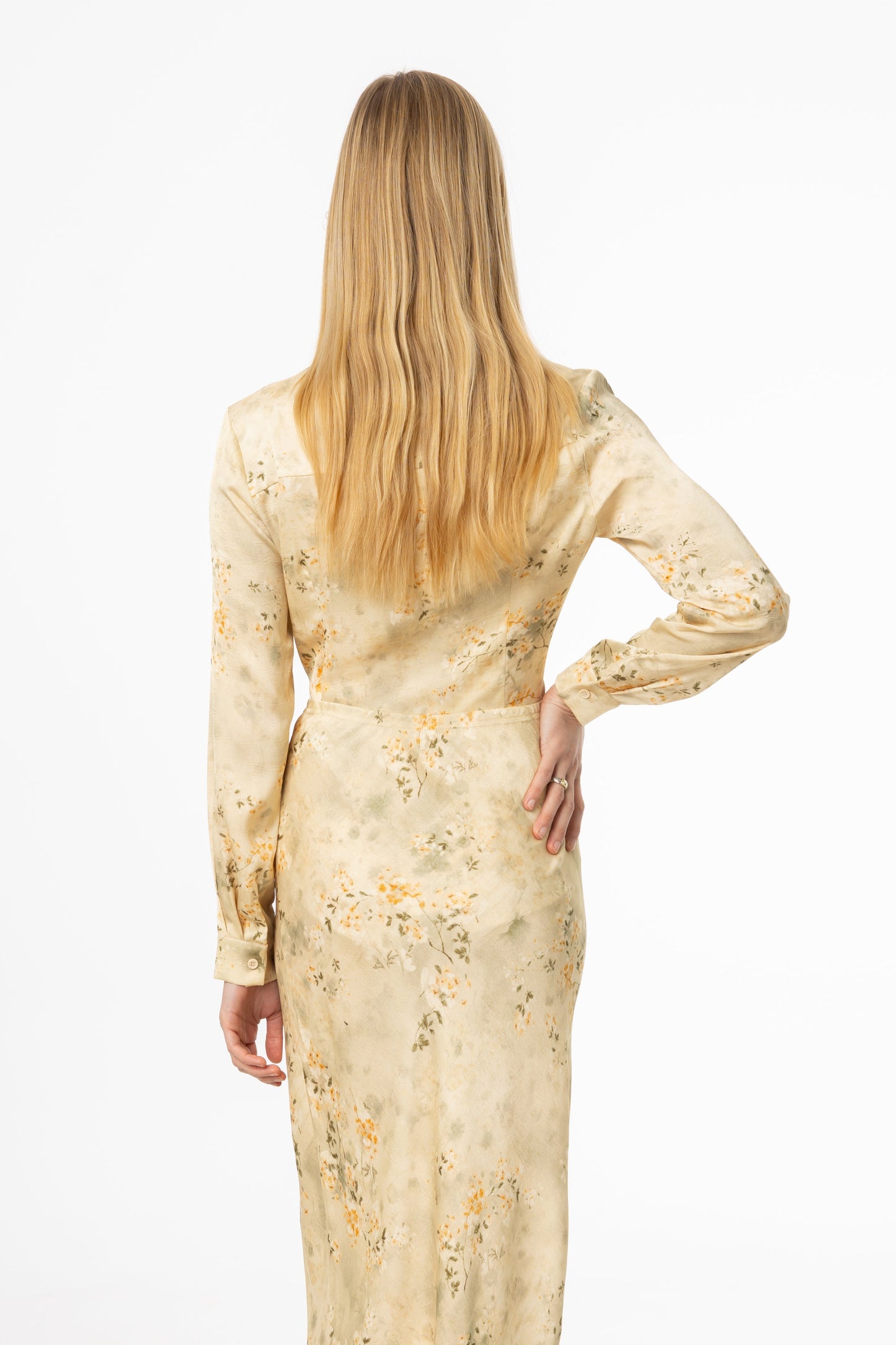 Beige Floral Printed Blouse