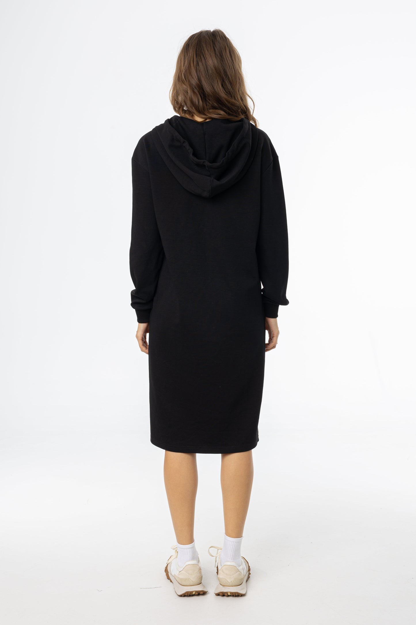 Black Basic Zipper Dress