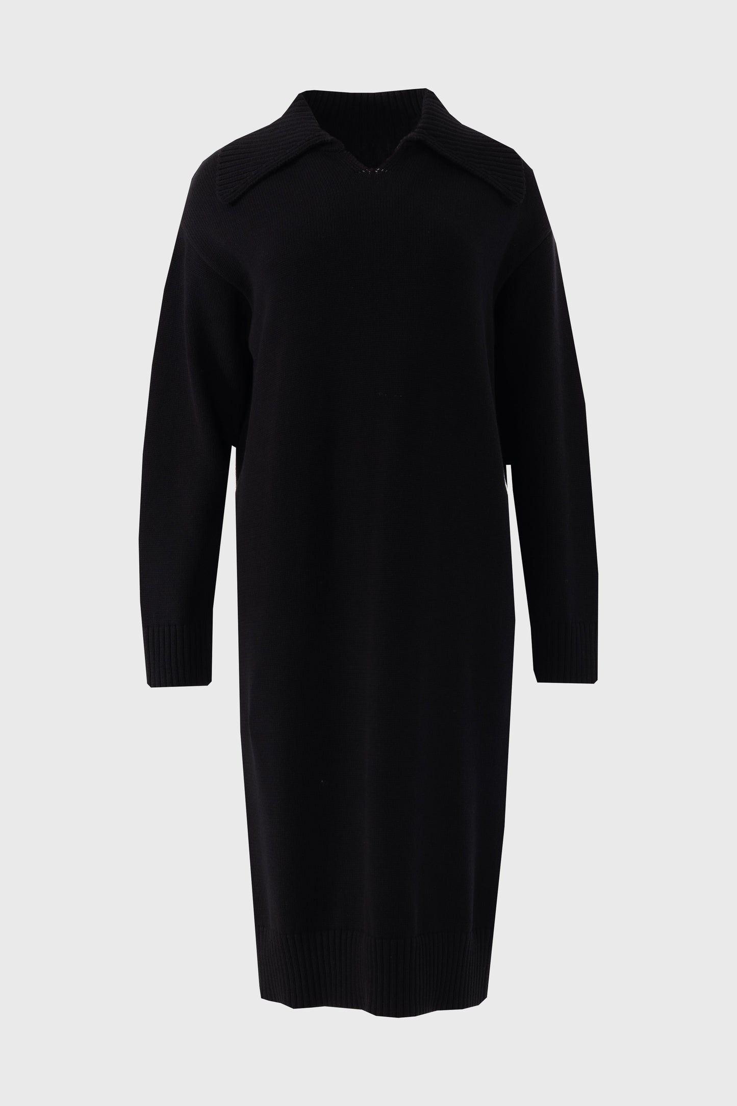 Black Knit Sweater Dress
