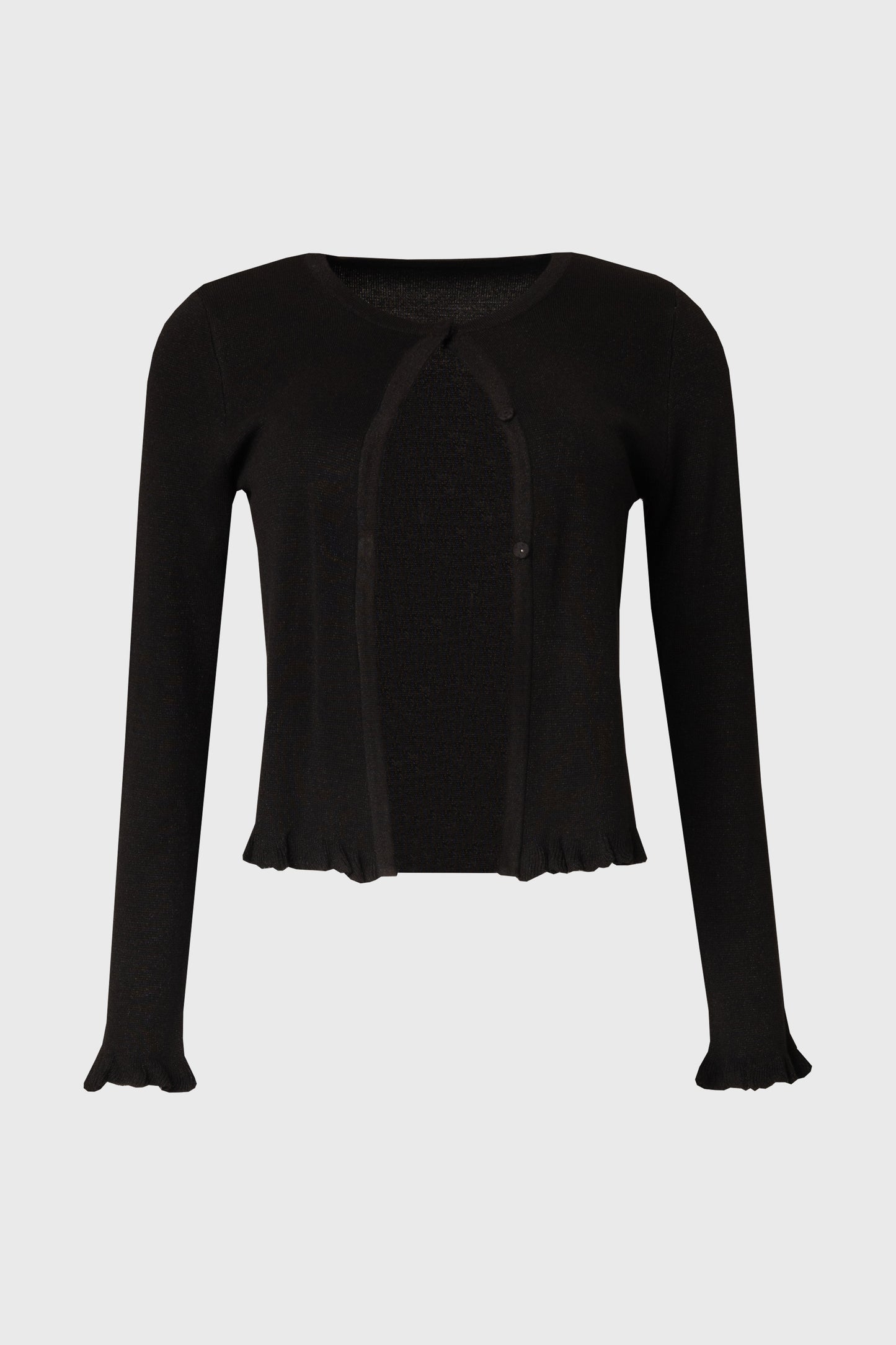 Black Metallic Cardigan