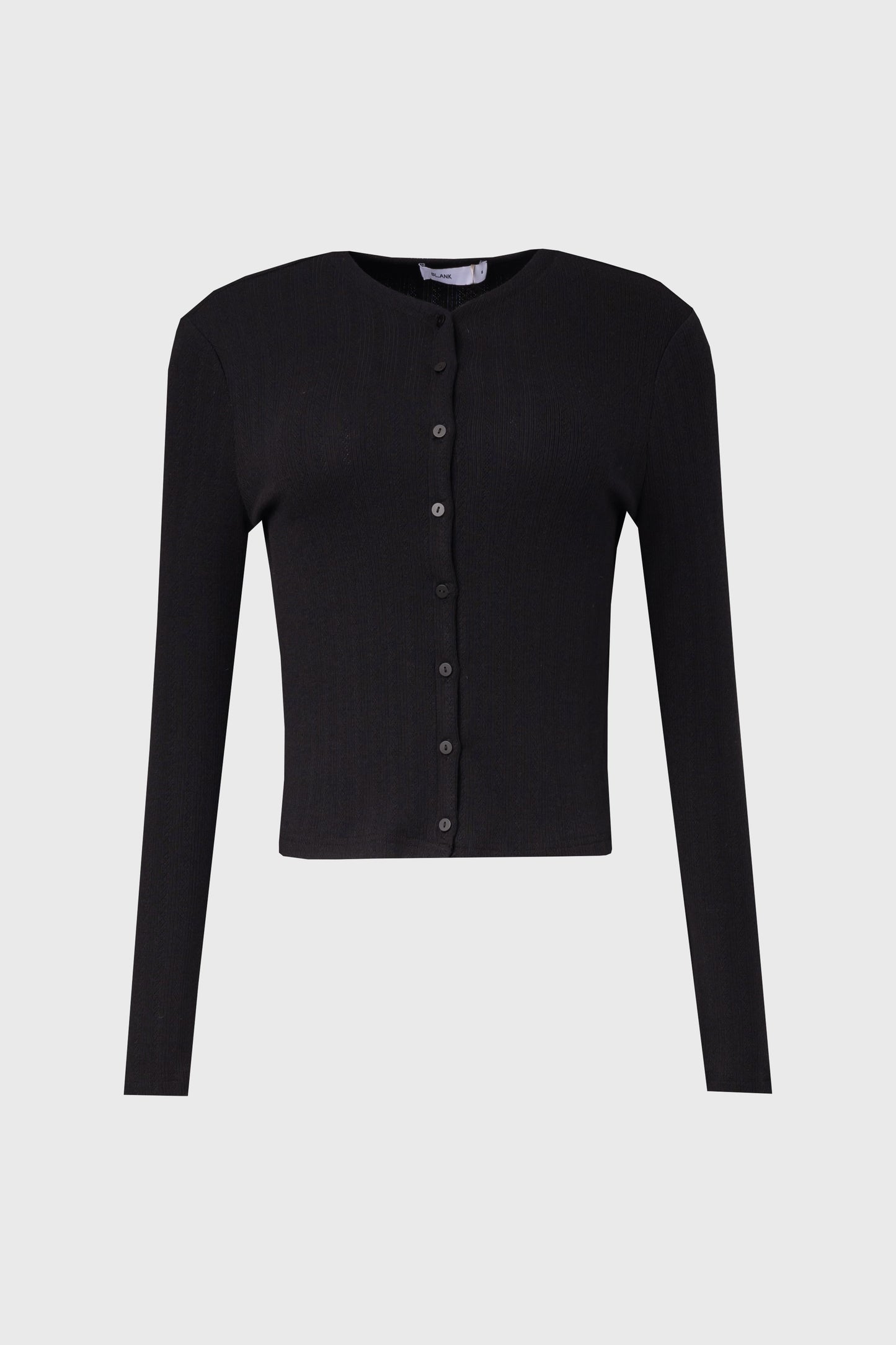 Black Pointelle Cardi