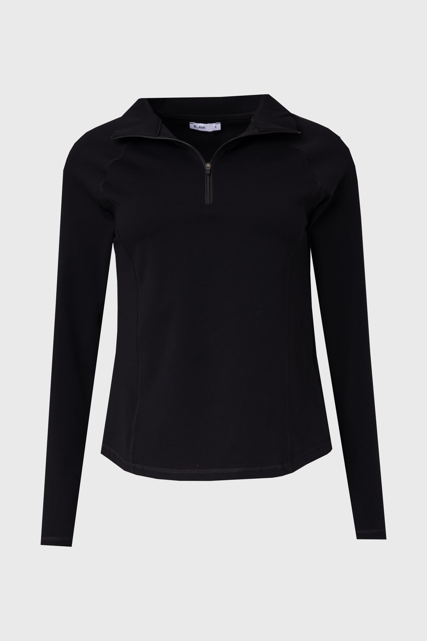 Black Quarter Zip Top