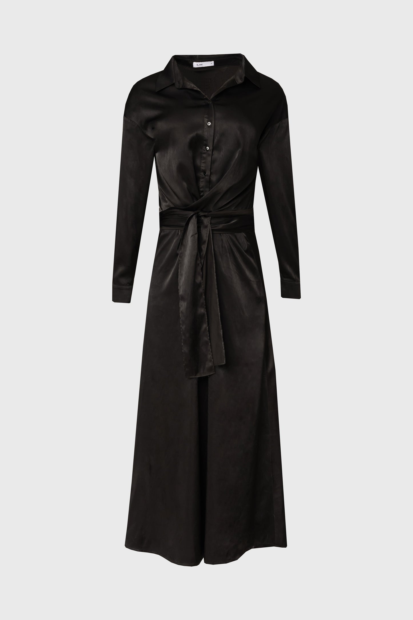 Black Tie Silk Dress