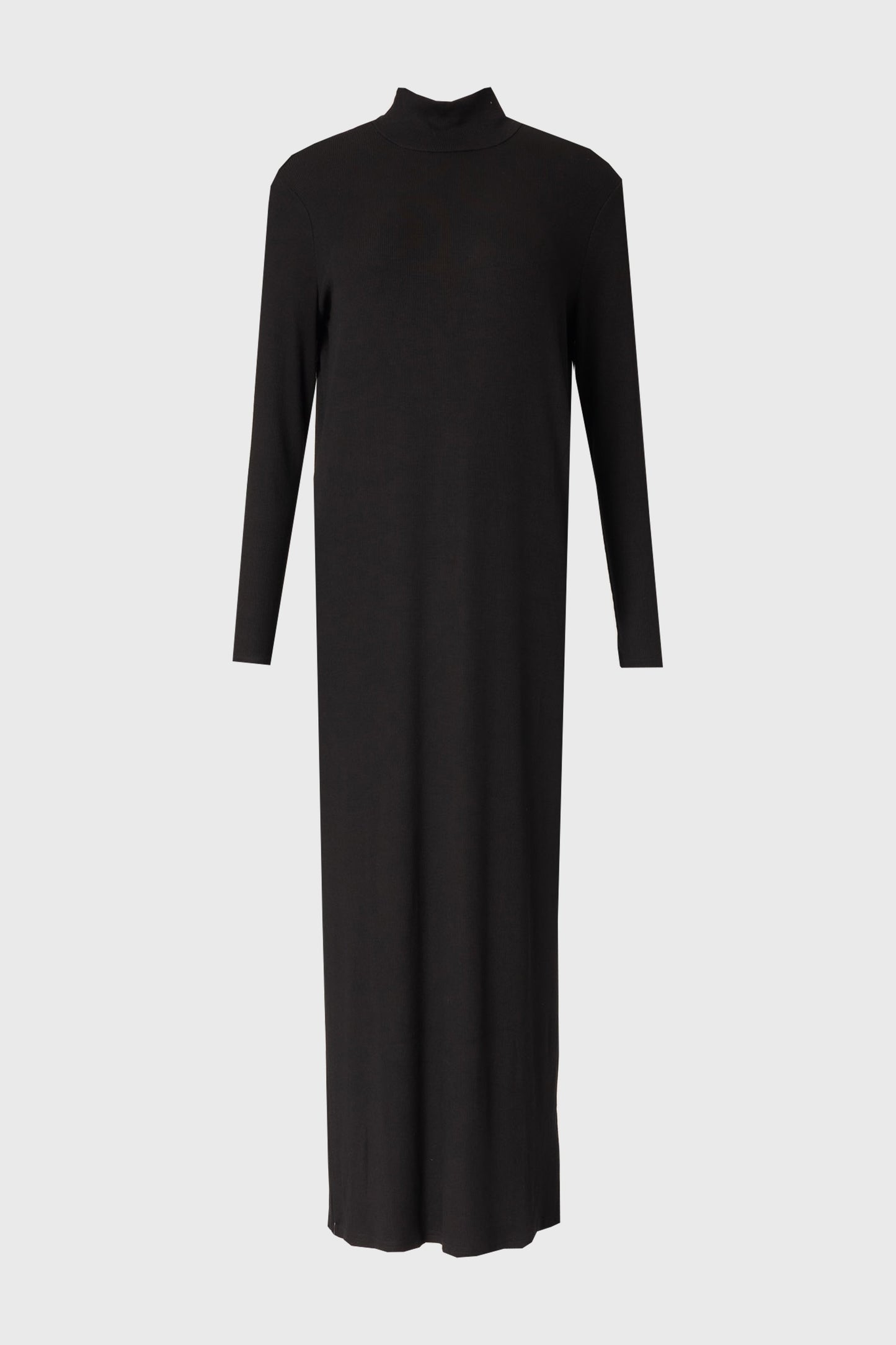 Black Turtleneck Basic Maxi