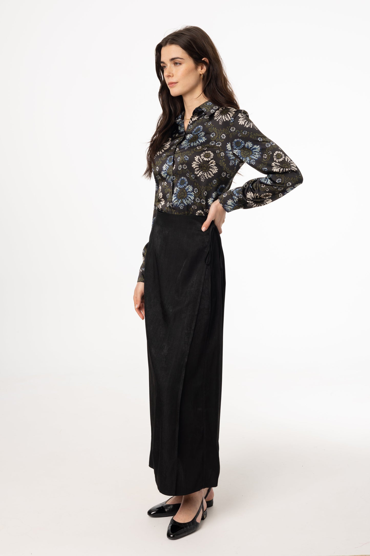 Black Wrap Skirt
