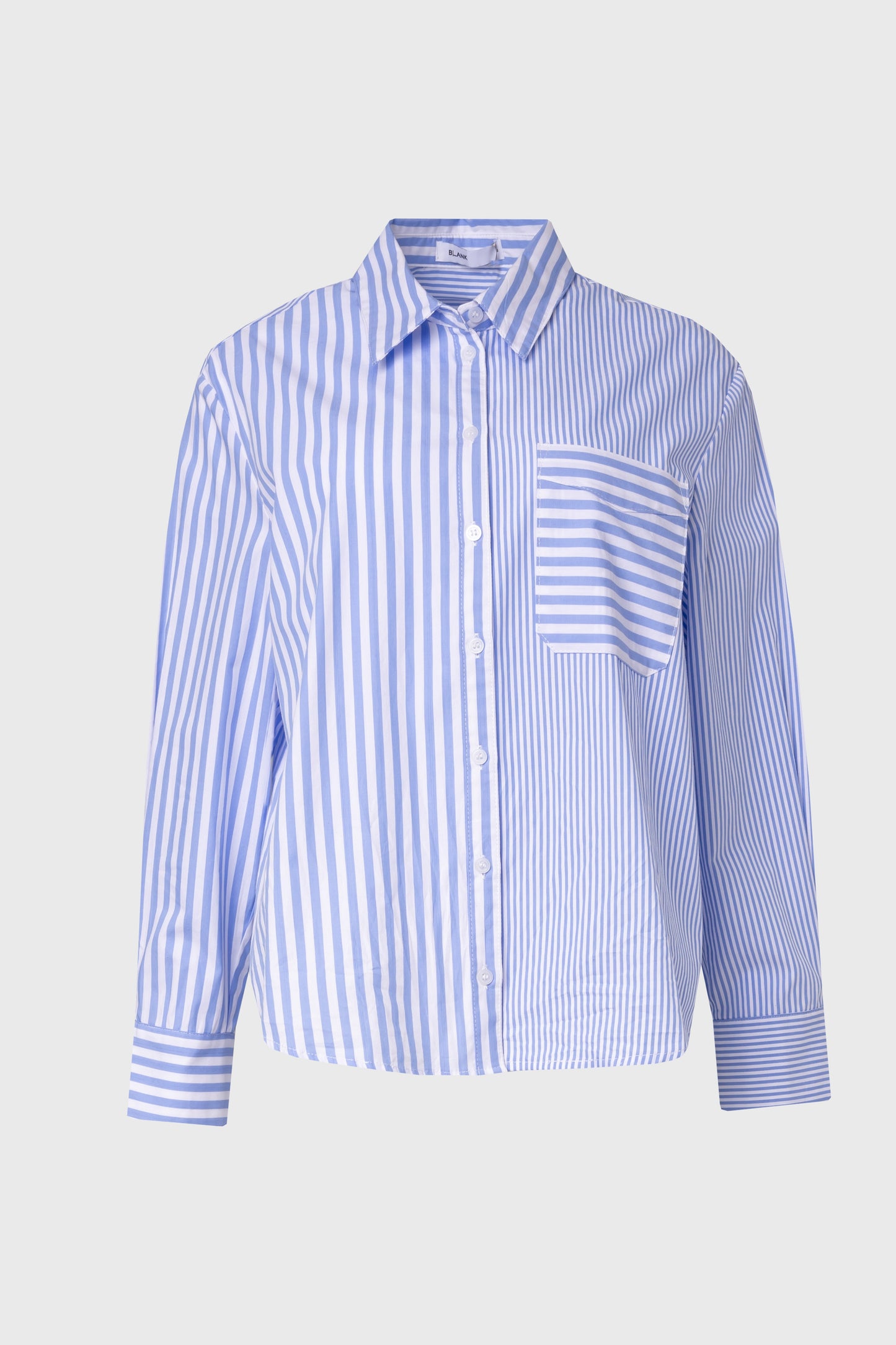 Blue Stripe Combo Blouse