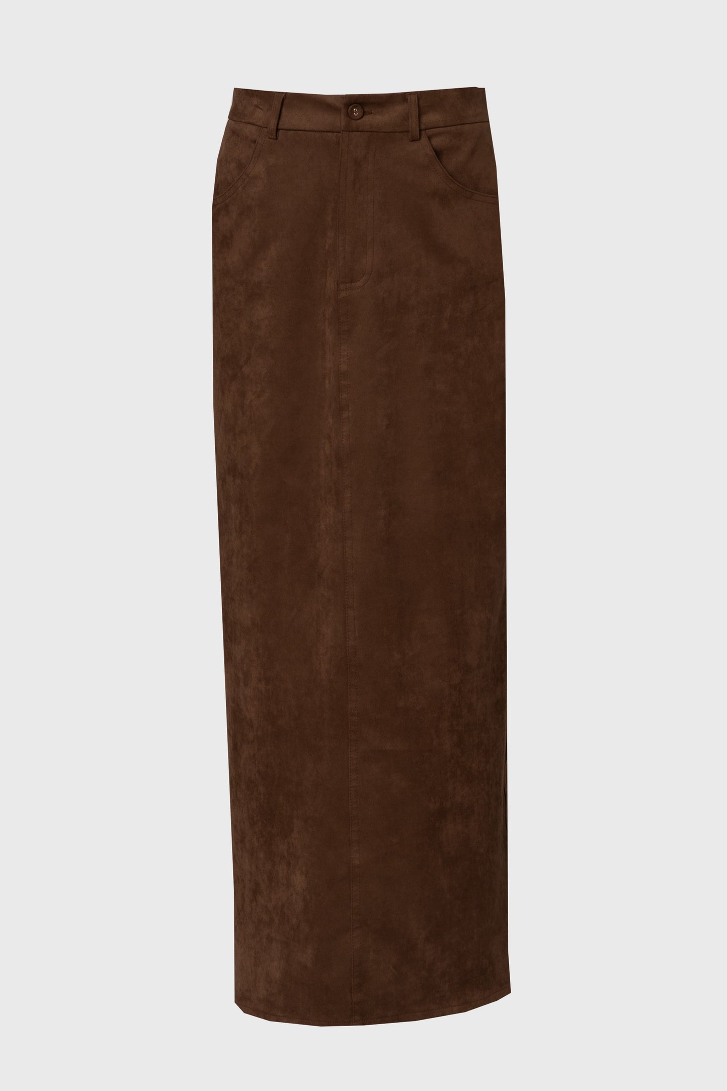 Brown Everyday Microsuede Skirt