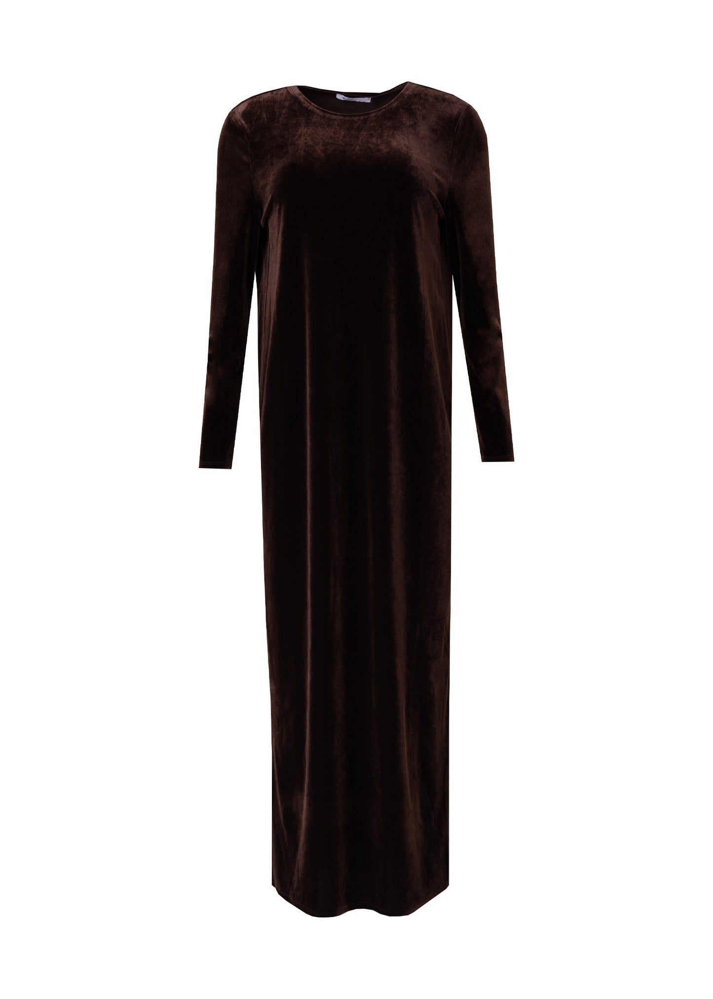 Brown Velour Basic Maxi