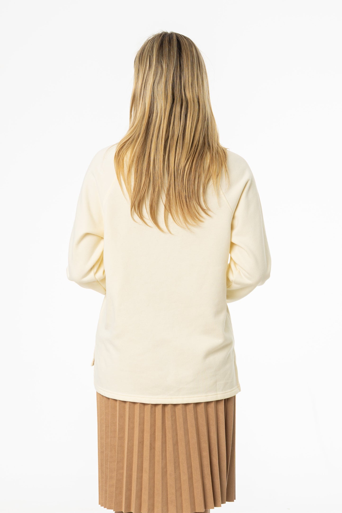 Butter Cream Polo Sweatshirt