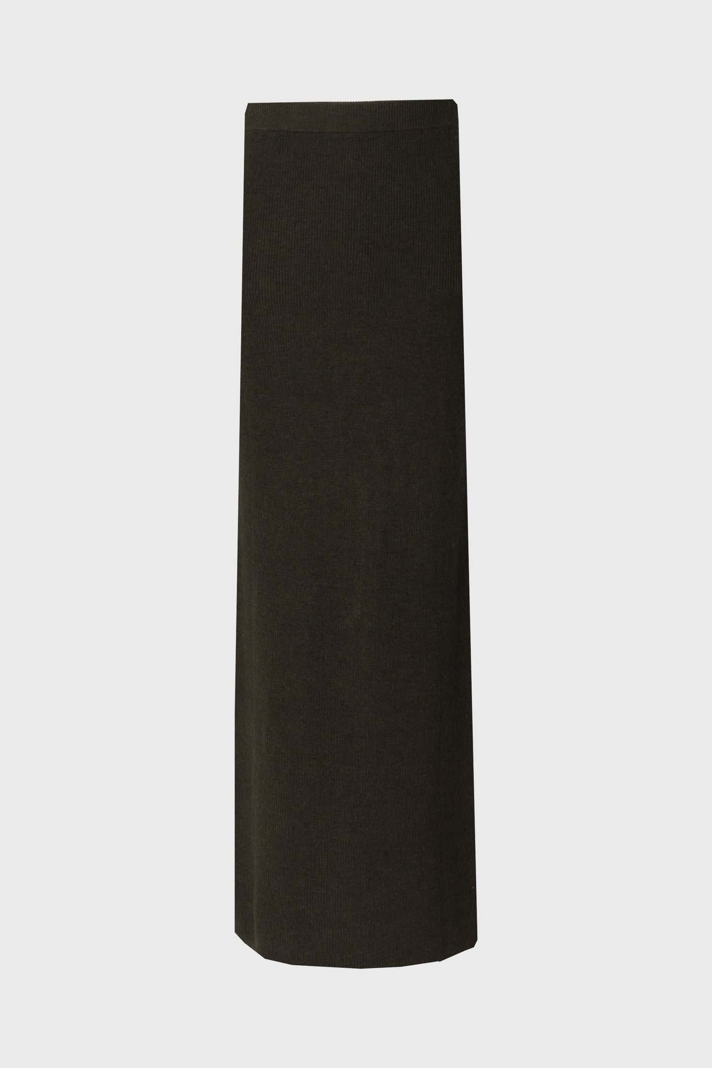 Olive Knit Maxi Skirt