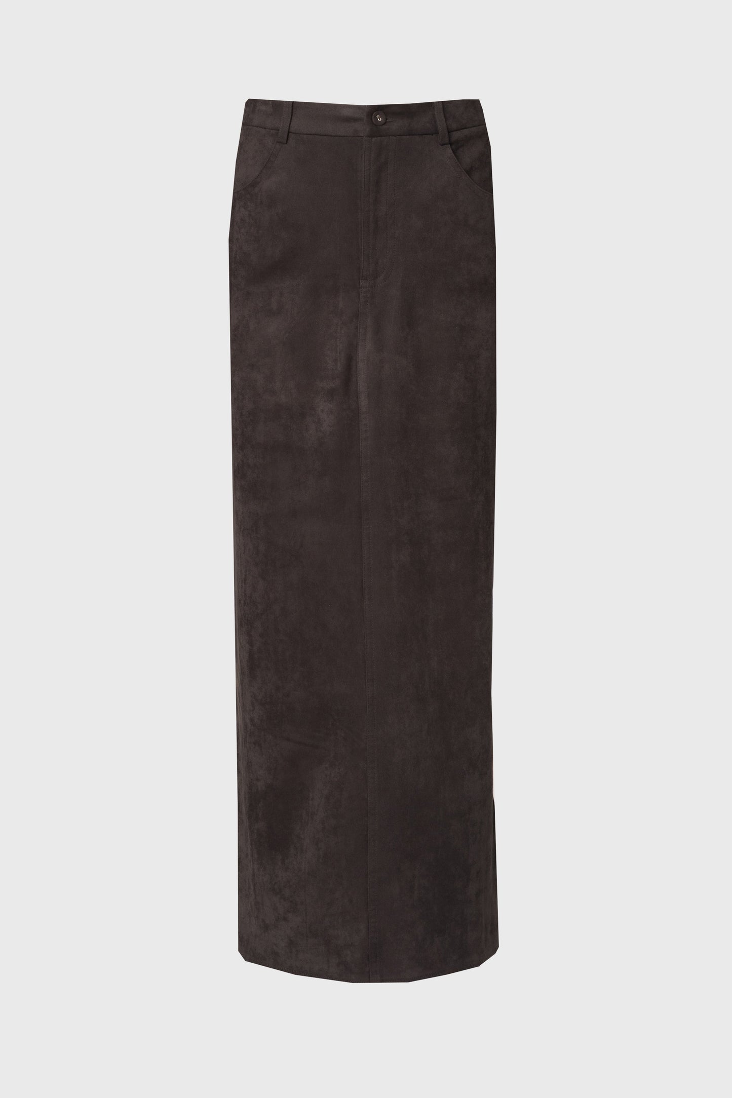 Grey Everyday Microsuede Skirt
