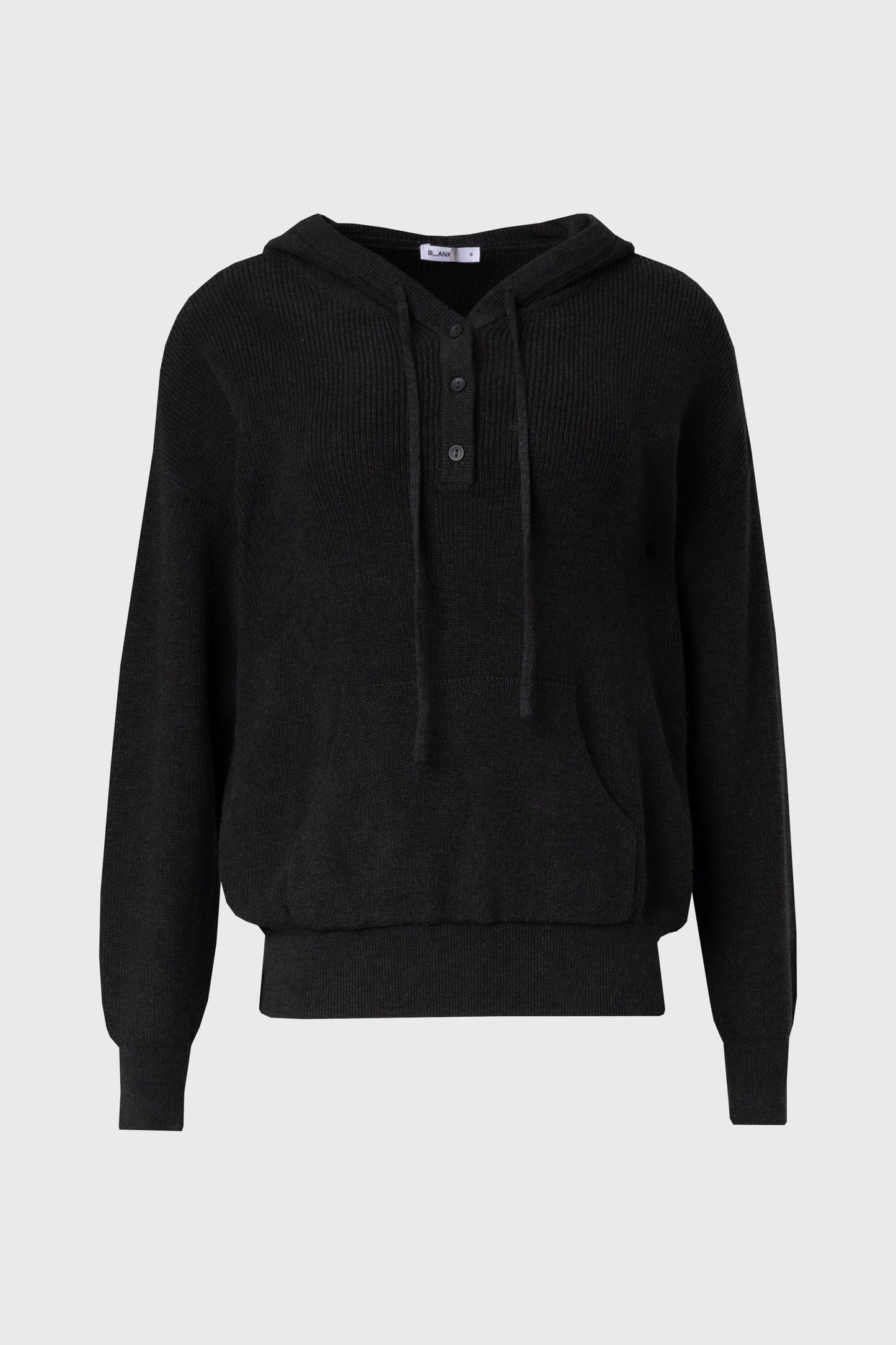 Grey Knit Hoodie Sweater