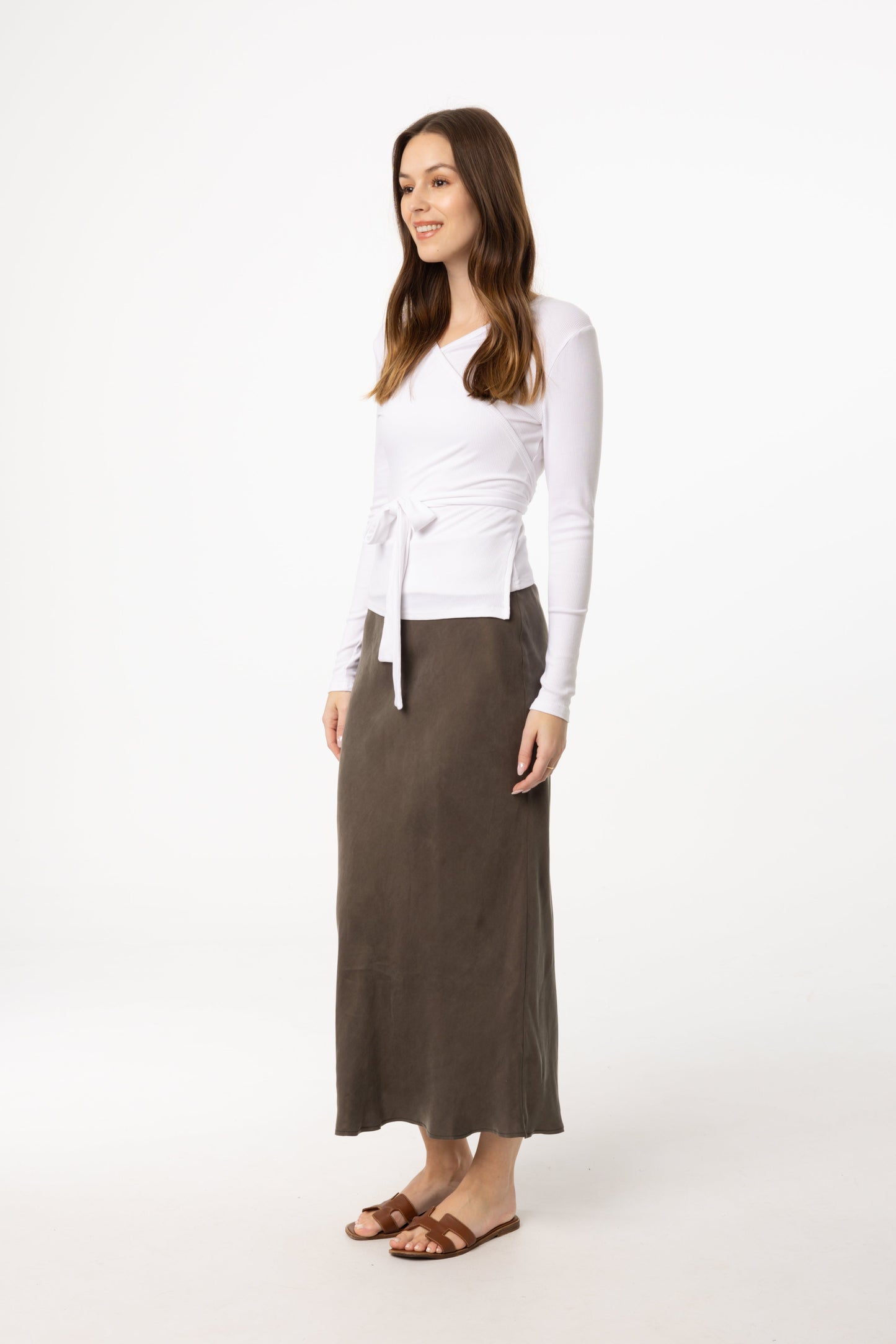 Grey Slip Skirt