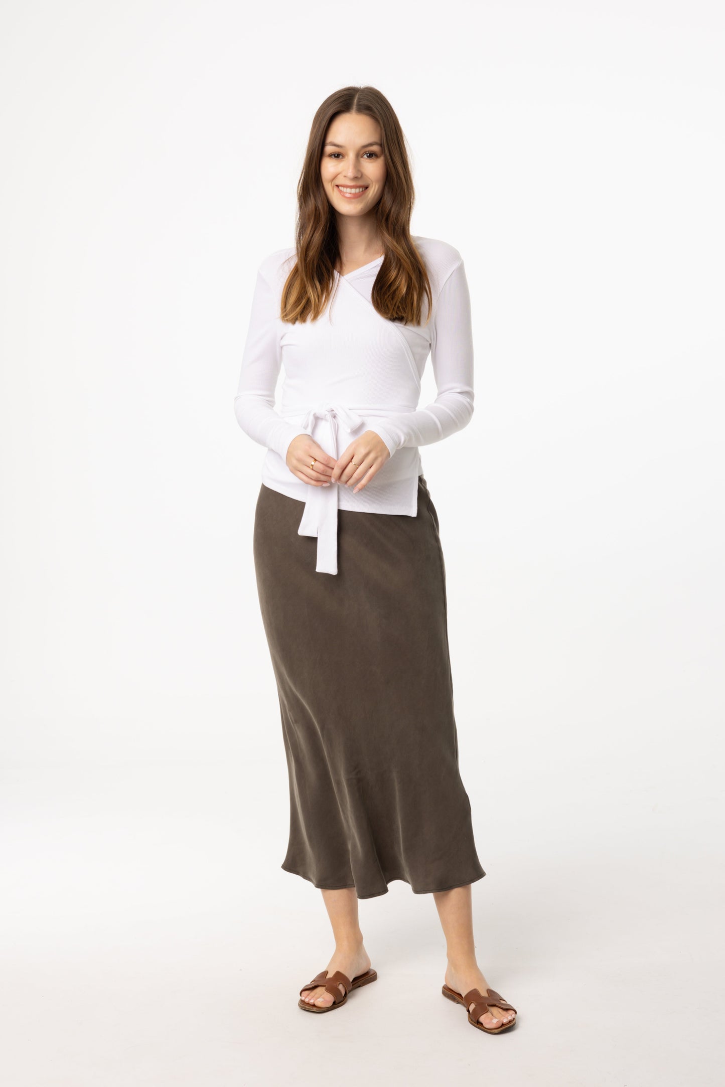 Grey Slip Skirt