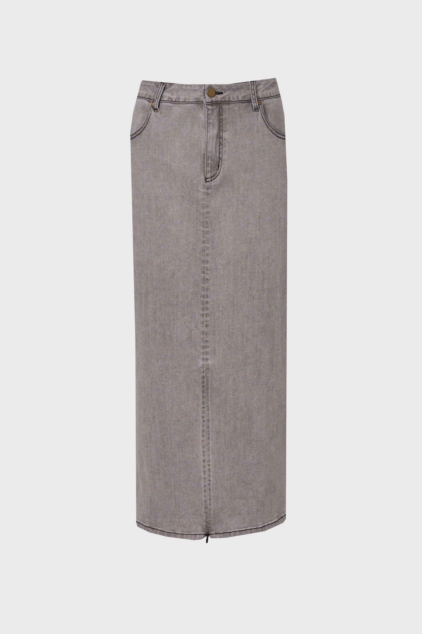 Grey Wash Everyday Denim Skirt