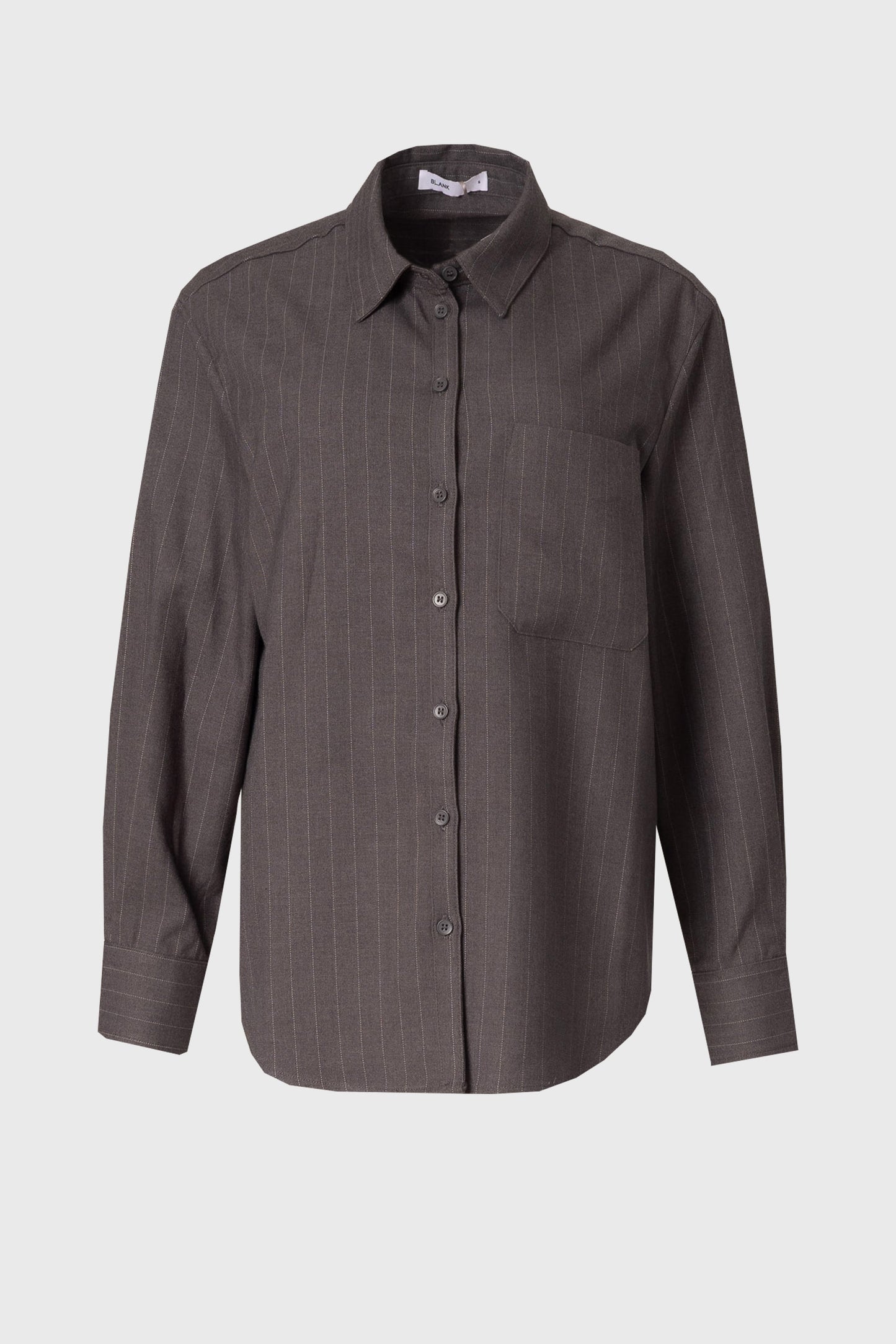 Heather Grey Pinstripe Blouse