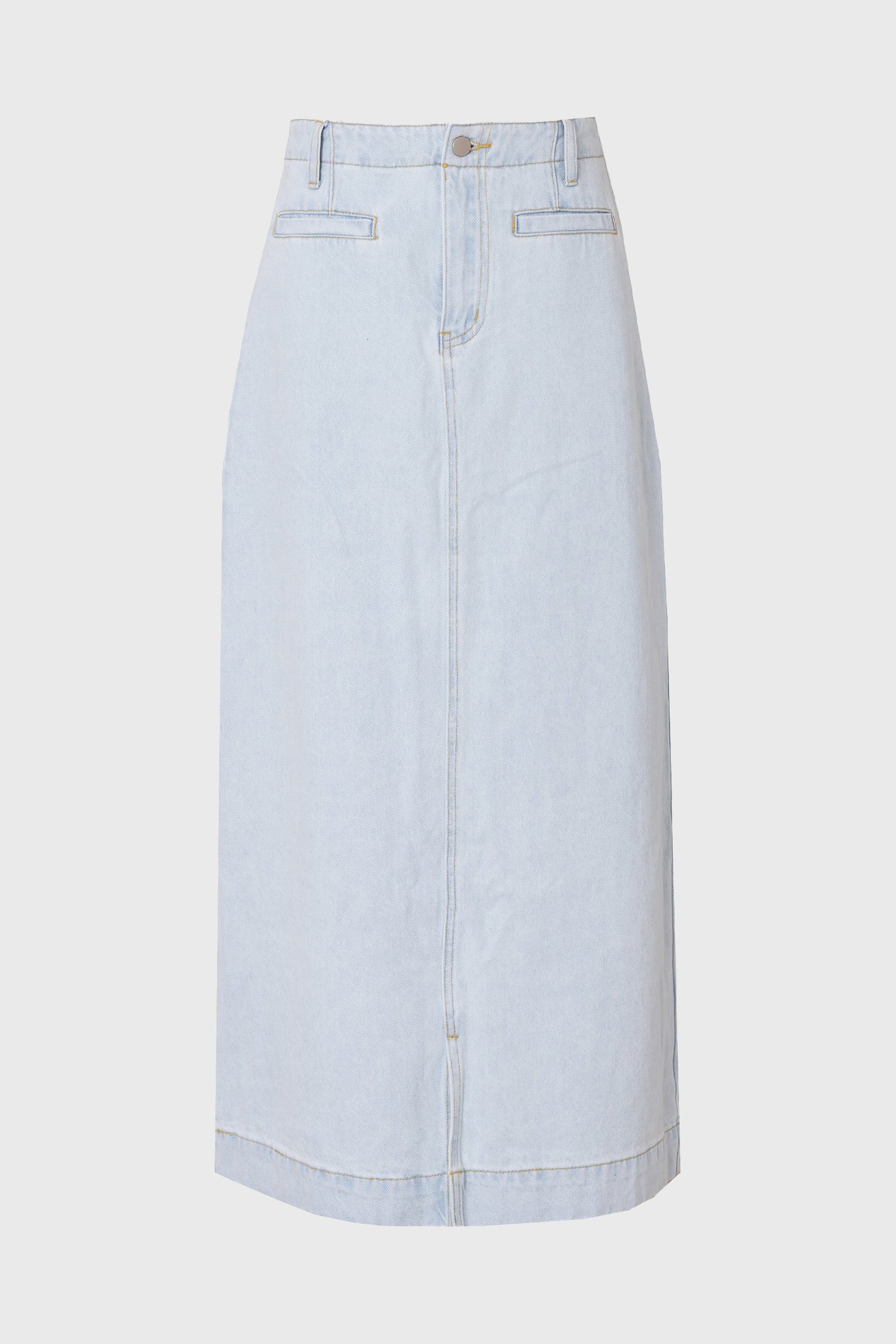 Light Blue Basic Denim Skirt