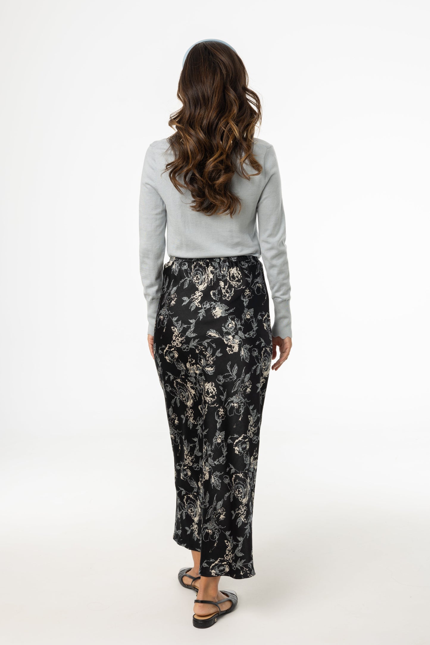 Multi Floral Printed Slip Skirt