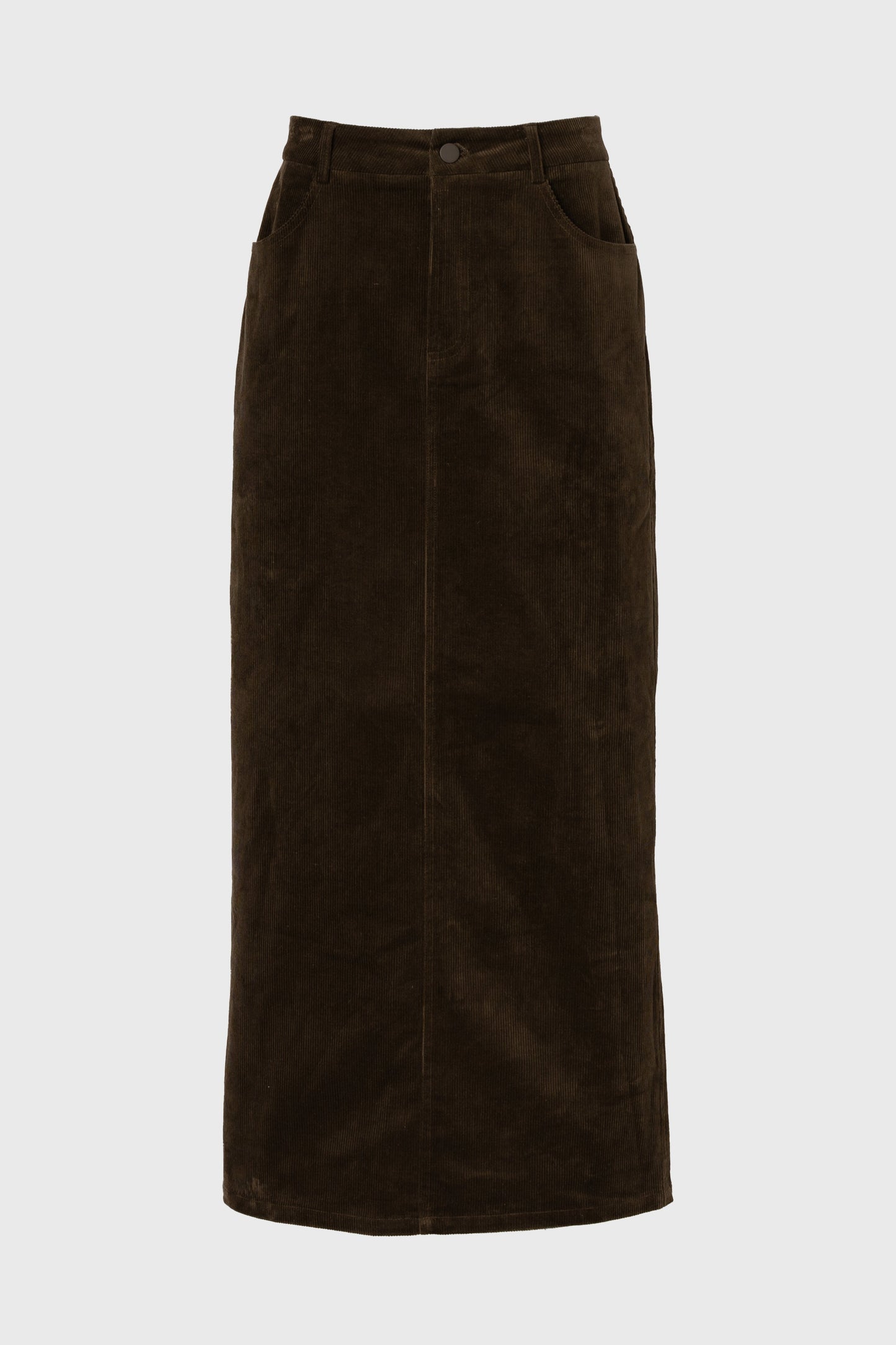 Olive Corduroy Skirt
