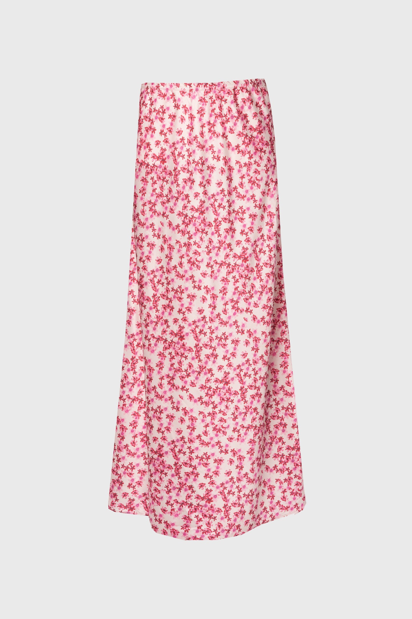 Pink Floral Printed Slip Skirt