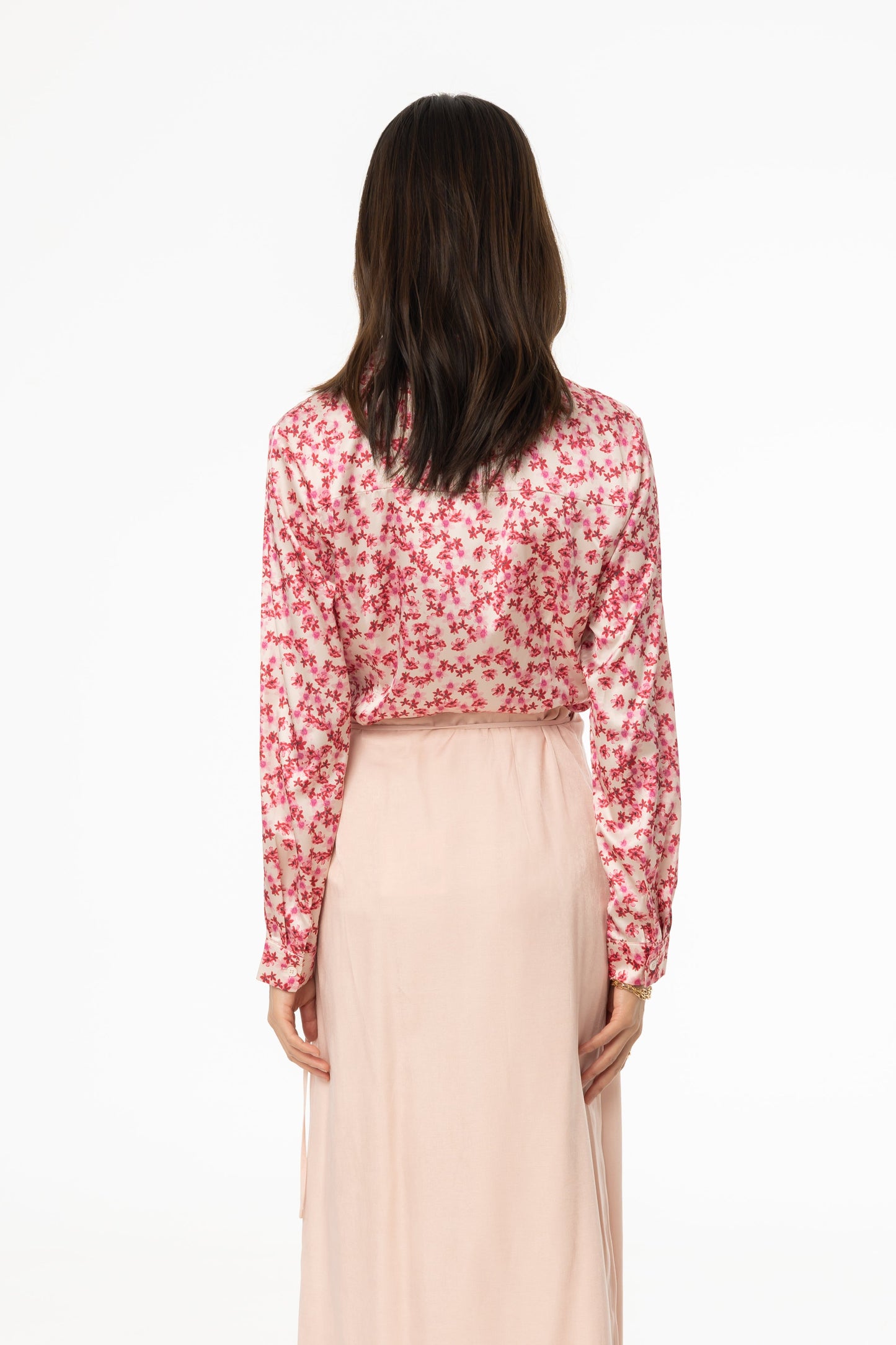Pink Floral Printed Blouse