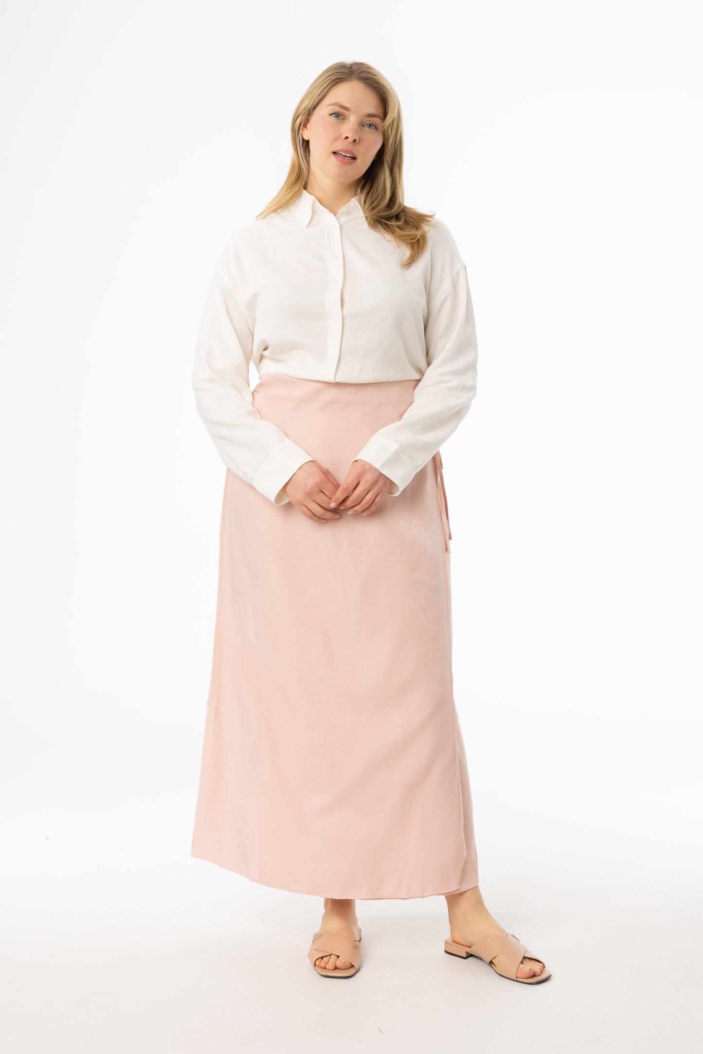 Pink Wrap Skirt