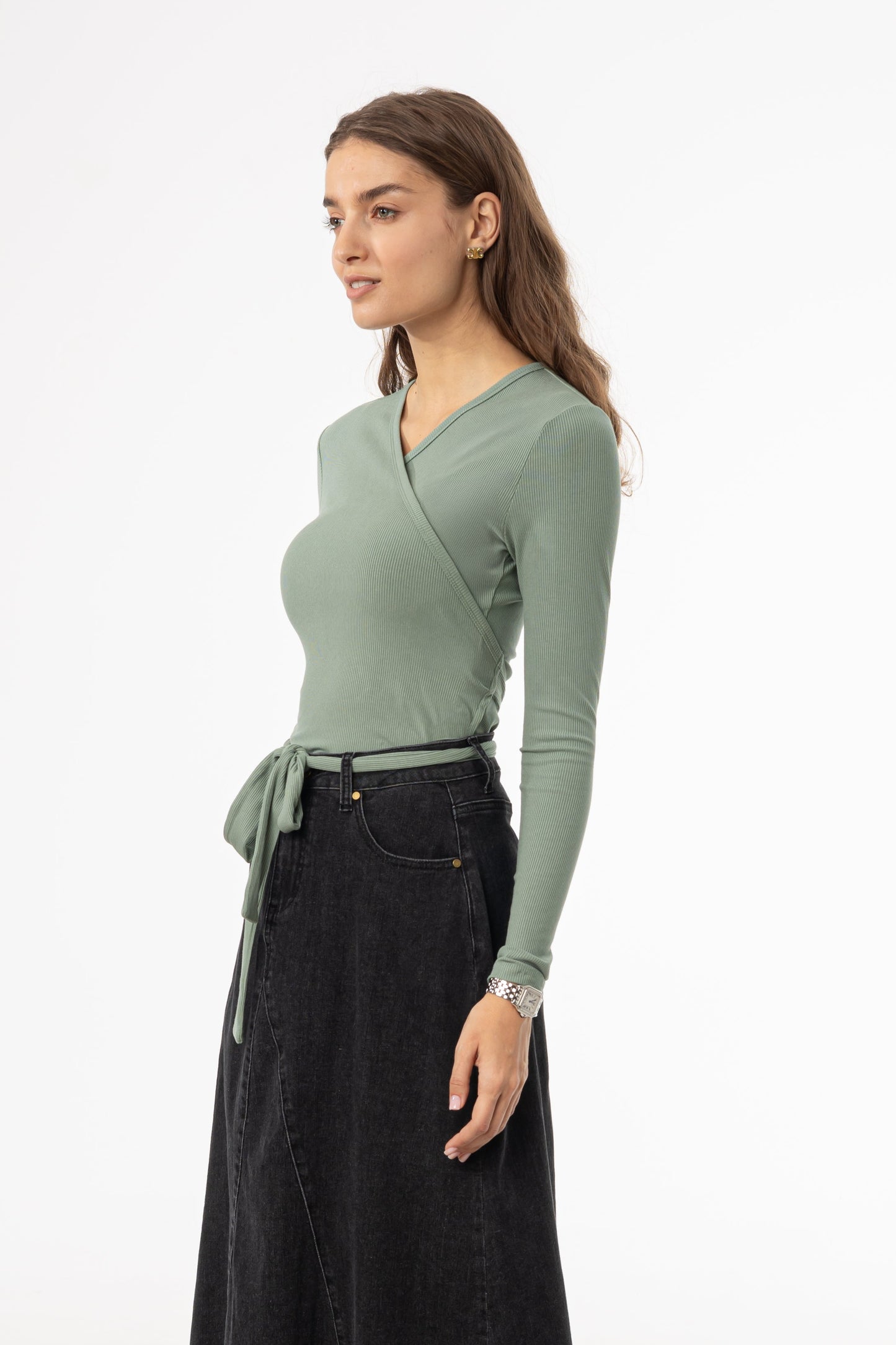 Seafoam Wrap Tee