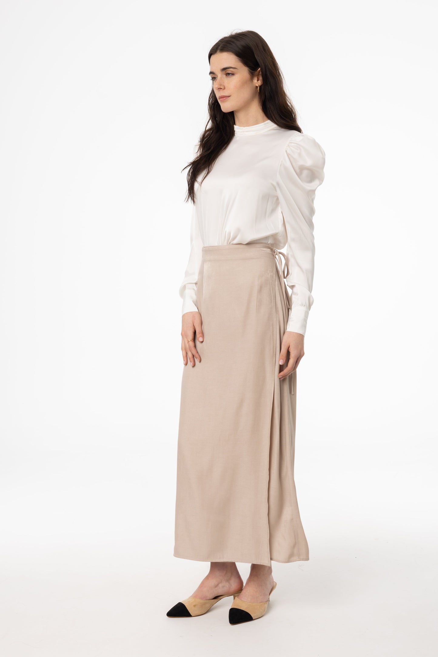 Tan Wrap Skirt