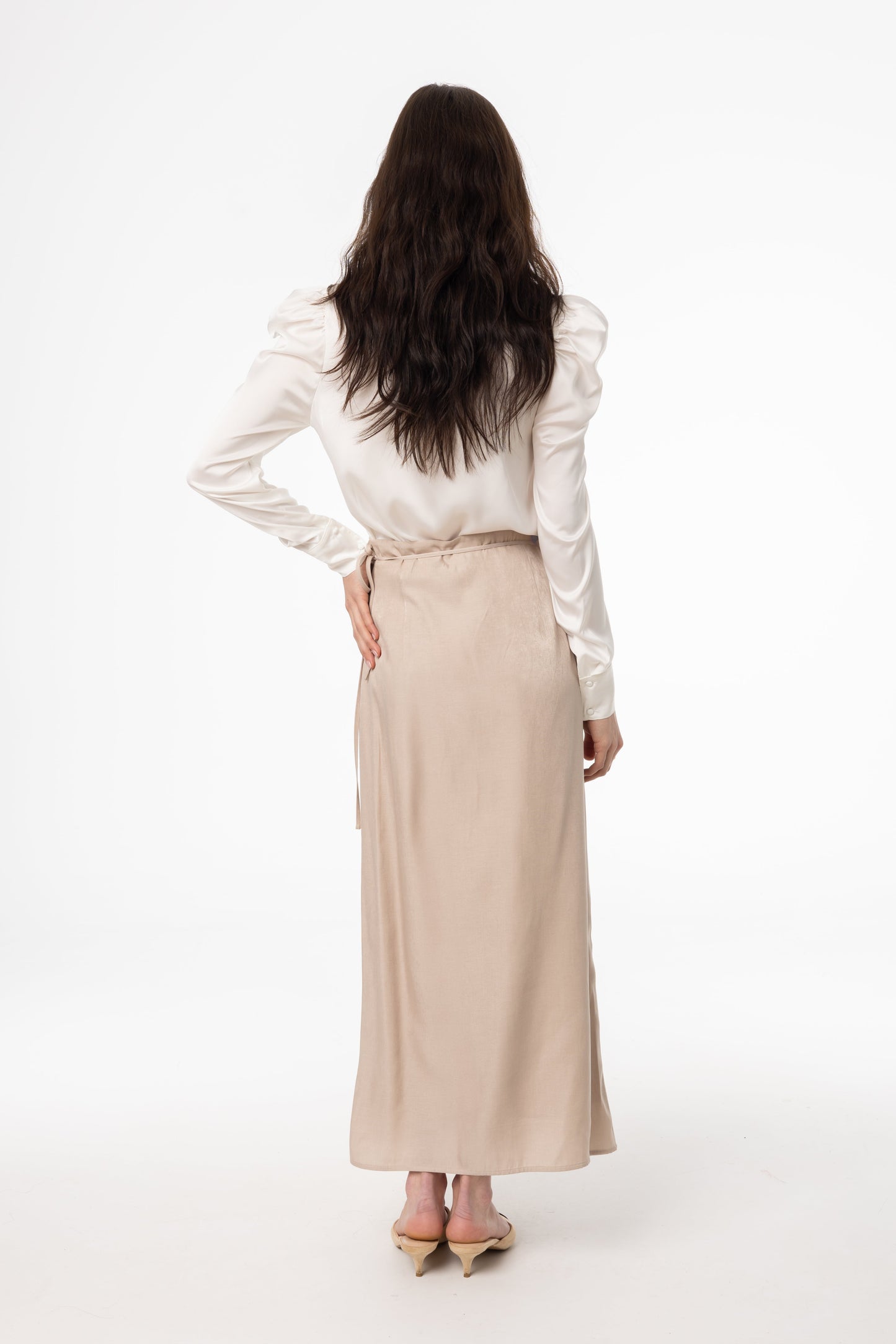 Tan Wrap Skirt