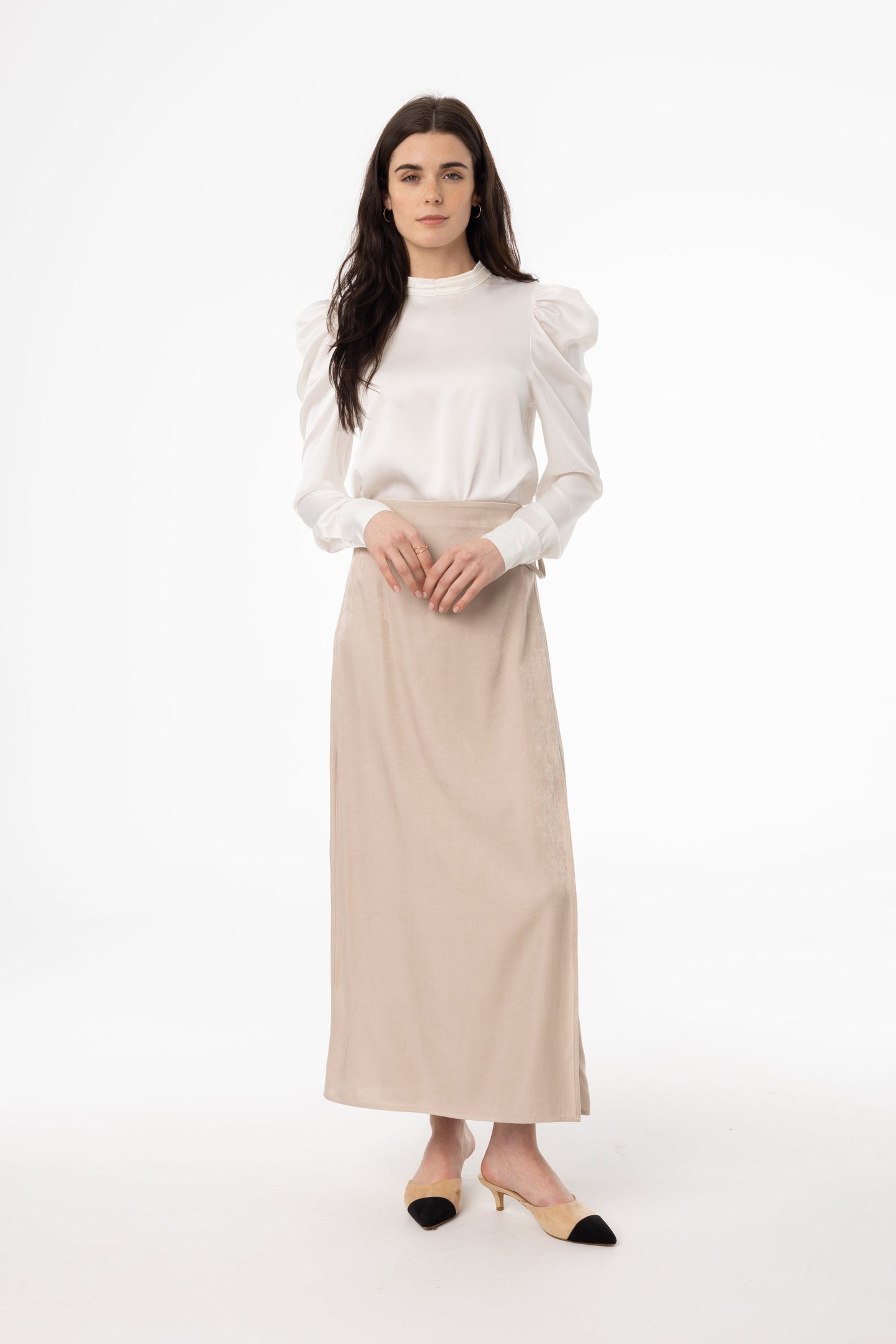 Tan Wrap Skirt