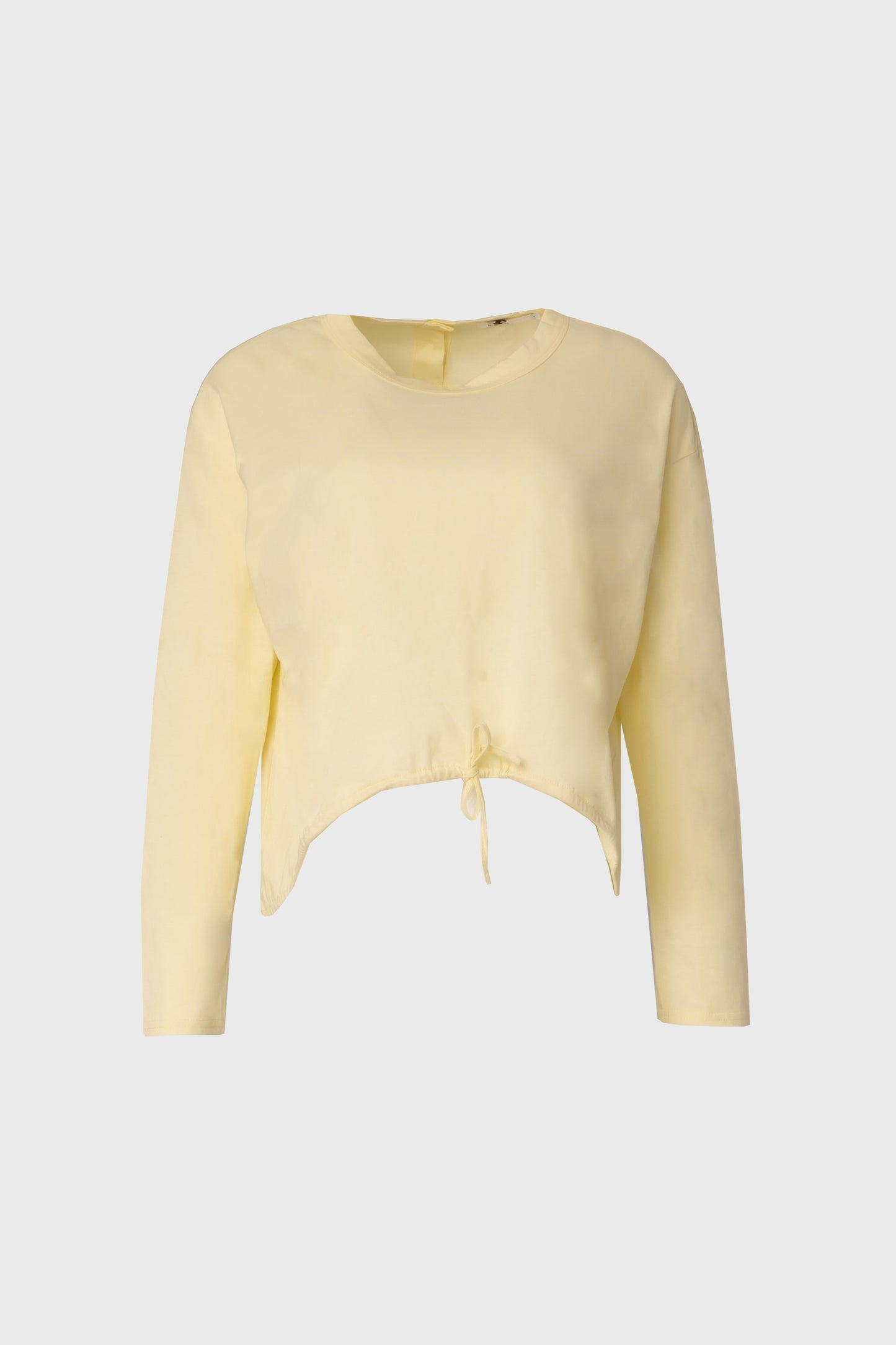 Yellow High Low Drawstring Tee