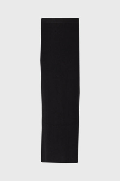 Black Knit Maxi Skirt