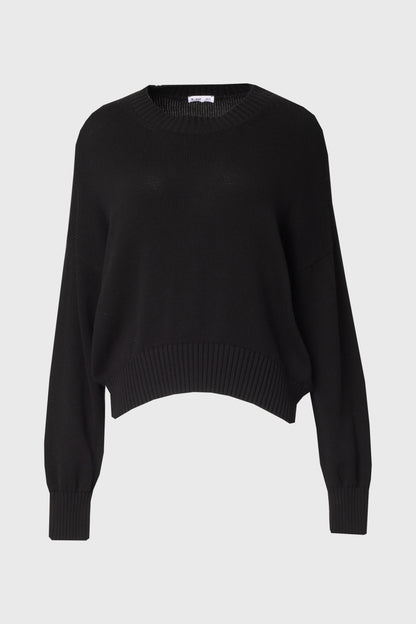 Black High-Low Oversized Sweater