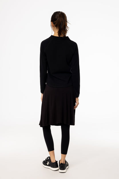 Black Short Flare Skirt