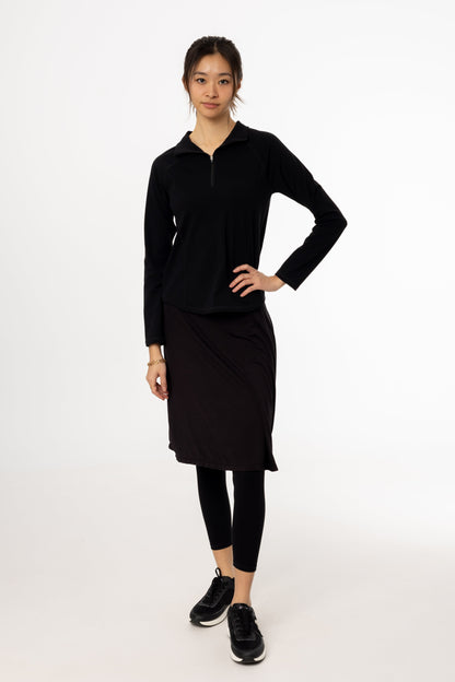 Black Short Flare Skirt