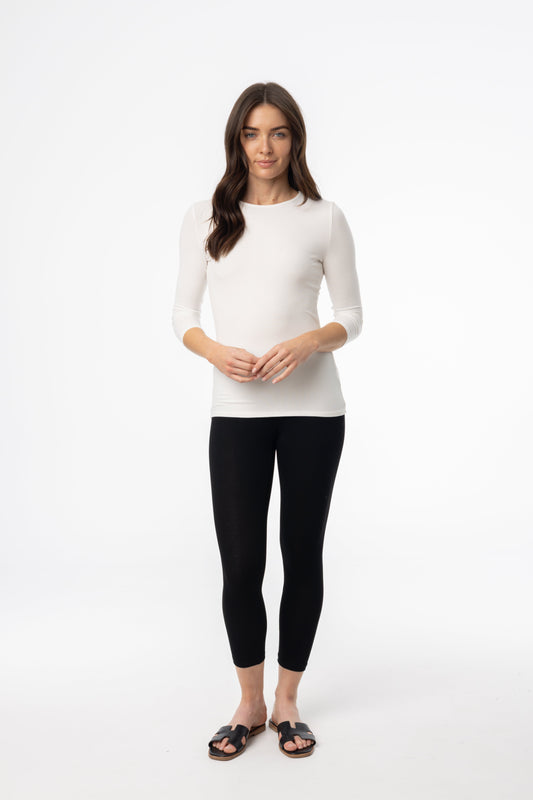 Black Solid Leggings