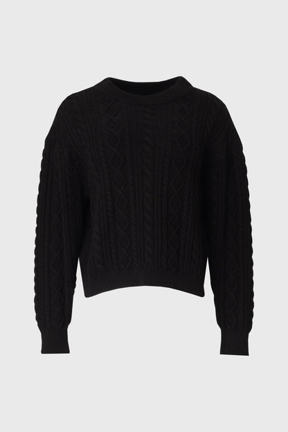 Black Tri Knit Sweater