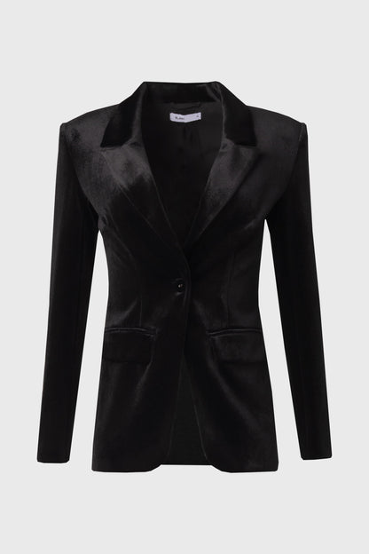 Black Velour Blazer