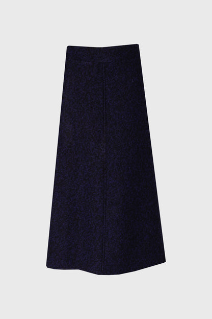 Blue Boucle Maxi Skirt