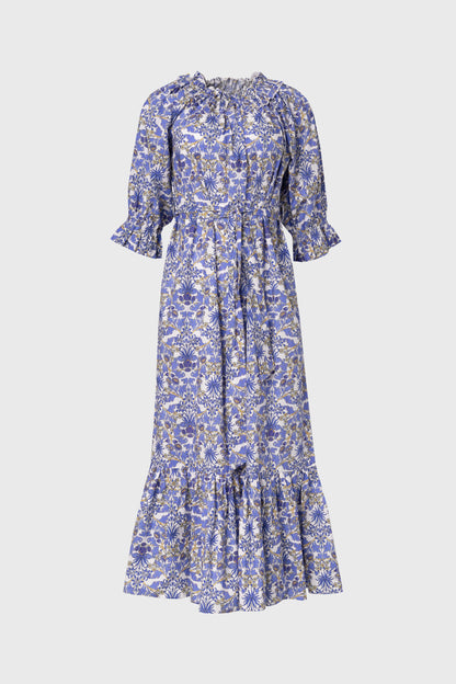 Blue Paisley Maxi Dress