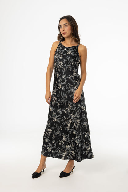 Multi Floral Printed Slip Dress