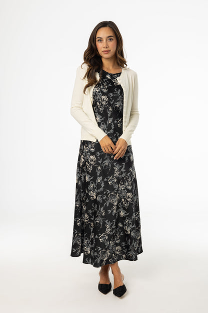Multi Floral Printed Slip Dress
