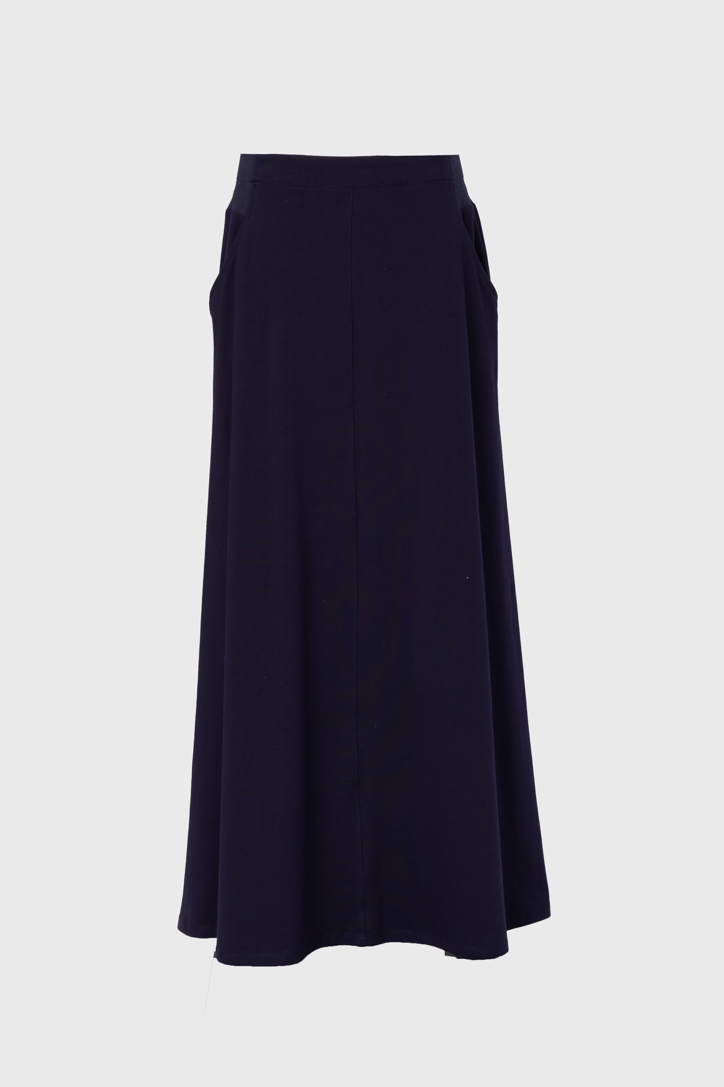 Navy Soft Stretch Maxi Skirt