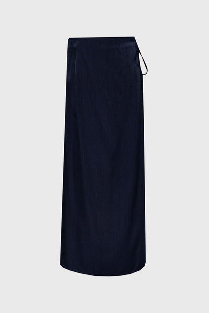 Navy Wrap Skirt