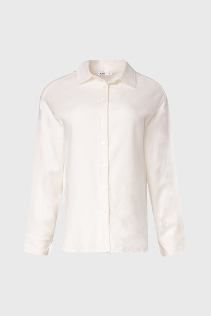 Off White Linen Blouse