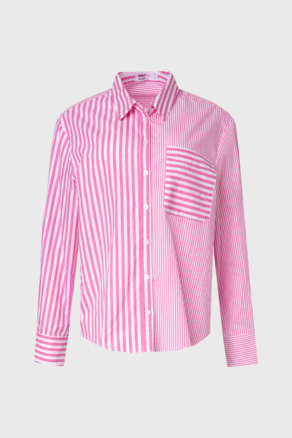 Pink Stripe Combo Blouse