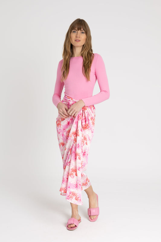 Pink Printed Sarong