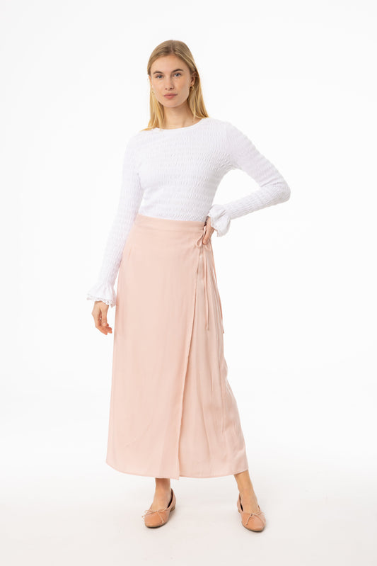 Pink Wrap Skirt