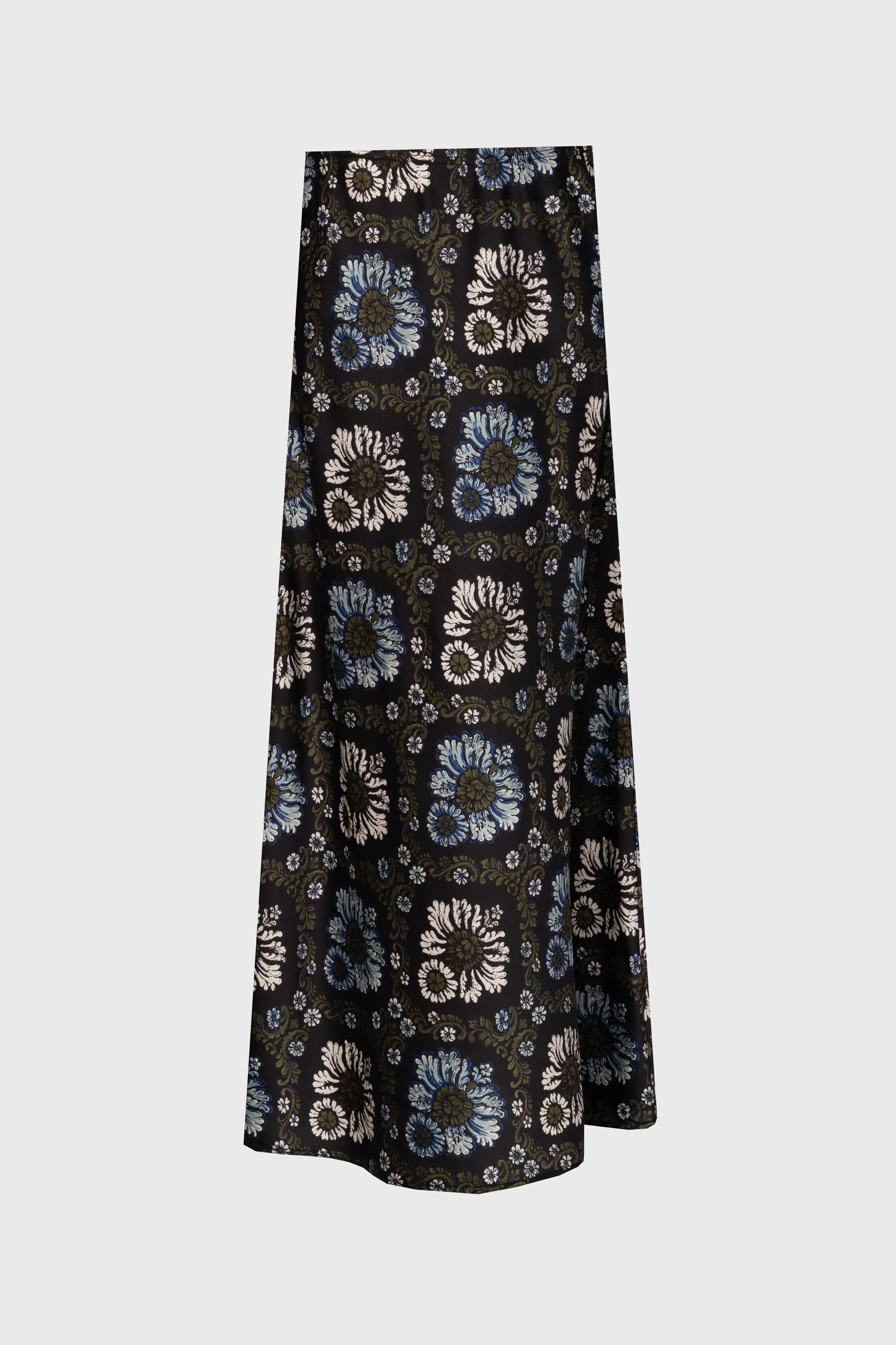 Green and Blue Printed Skirt