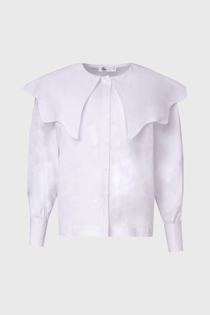 White Collared Blouse